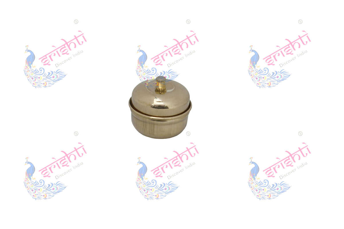 Brass Kumkum Container-1.25 Inches