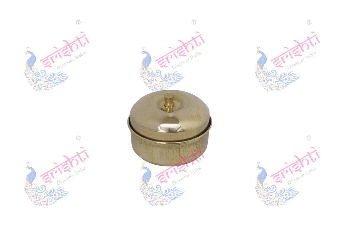 Brass Kumkum Container-1.5 Inches