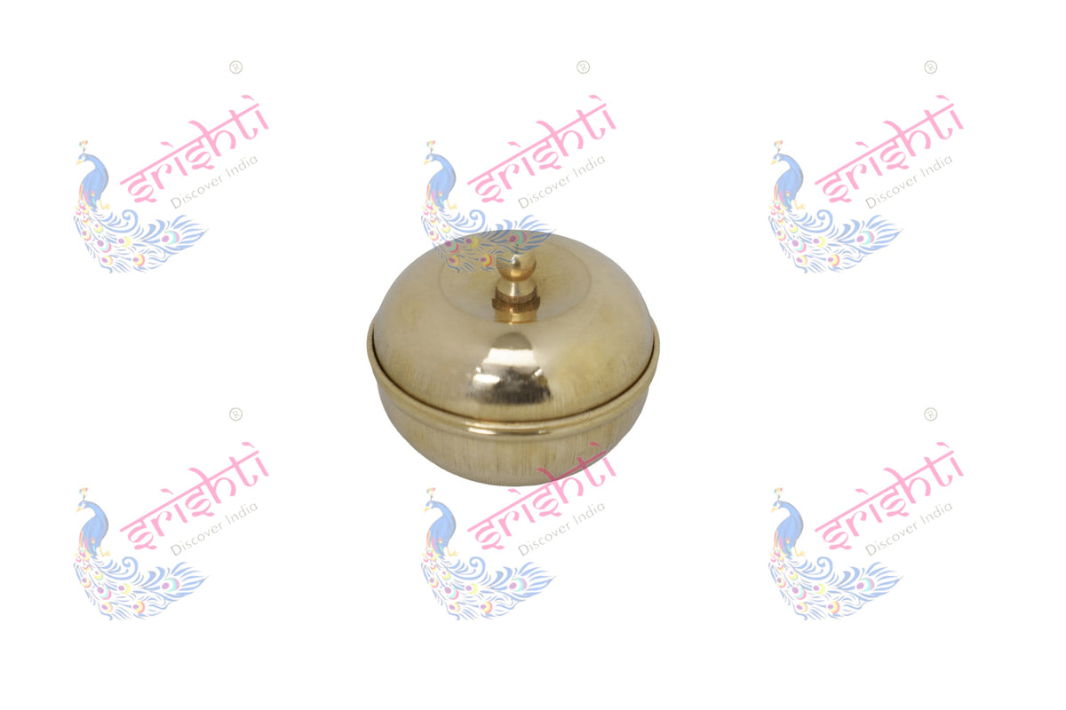 Brass Kumkum Container-1.75 Inches