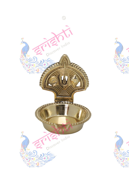 Brass Thirunamam Diya-2.25 Inches