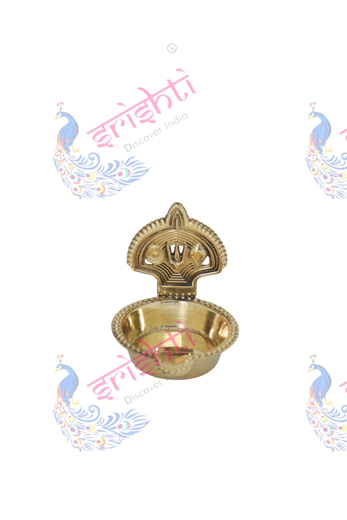Brass Thirunamam Diya-2.5 Inches