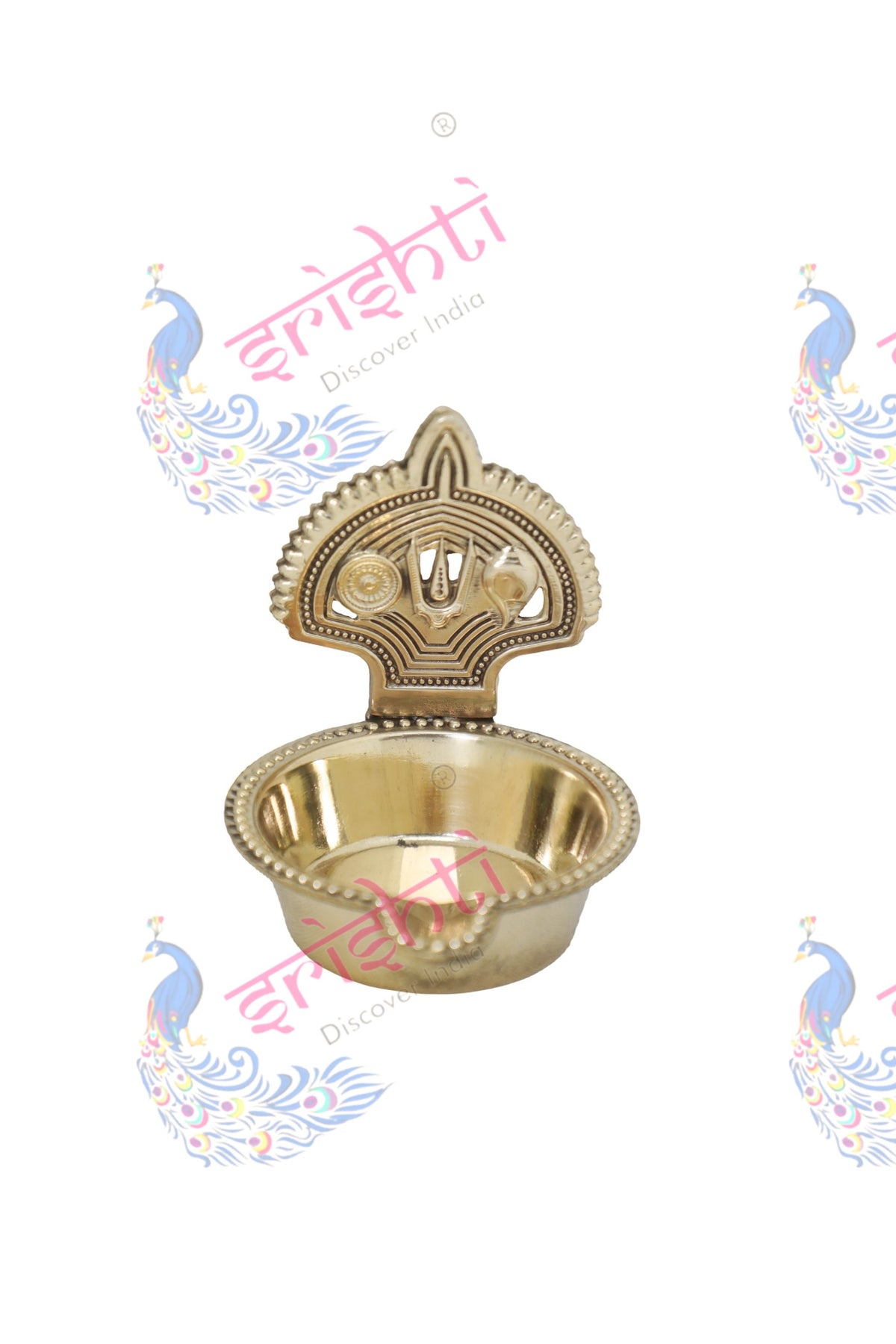 Brass Thirunamam Diya-3 Inches