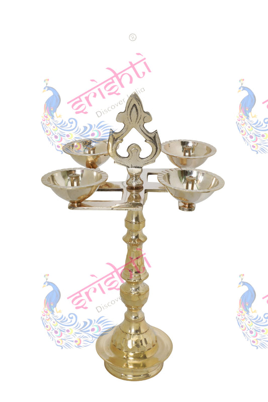 Brass Swastik Diya-13 Inches