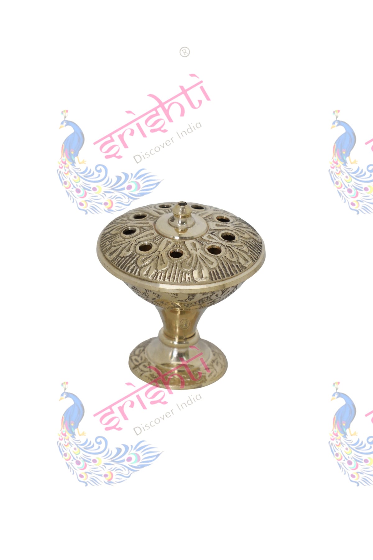Brass Incense Sticks Stand-2 Inches-m01