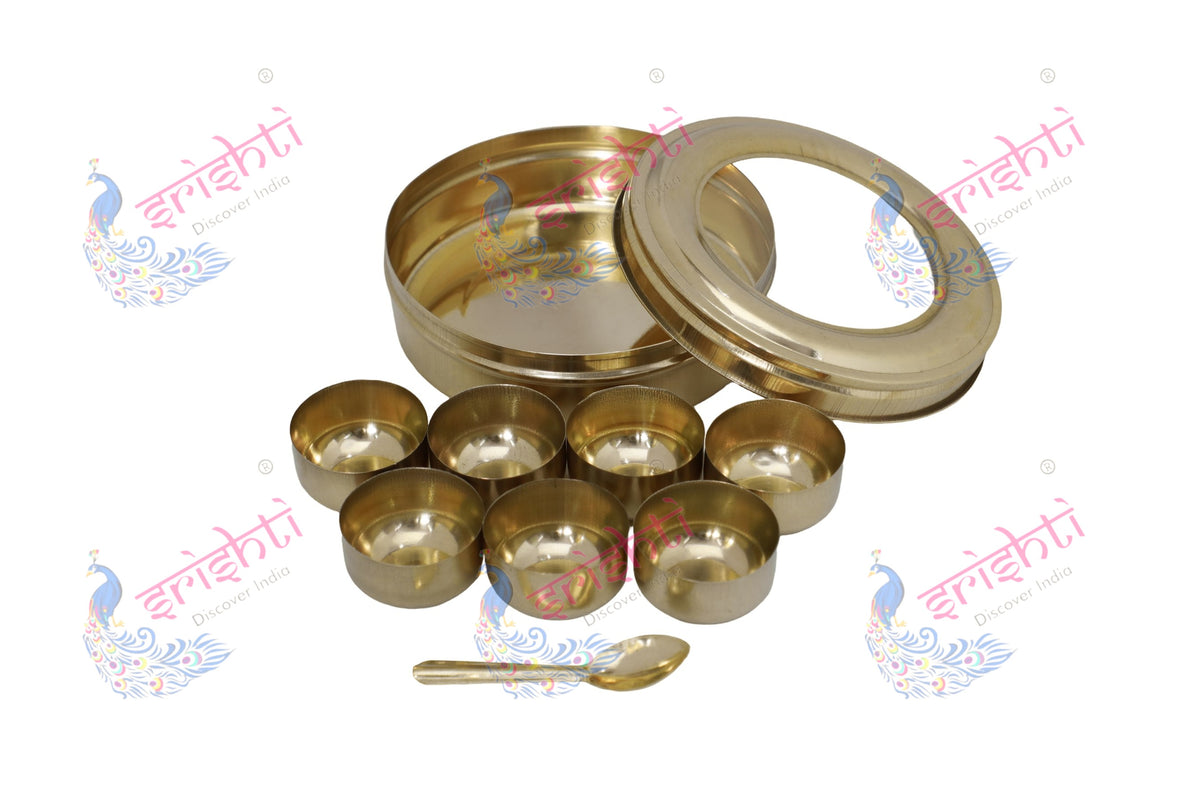 Brass Spices Storage Box-5.25 Inches