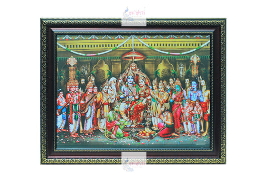 Ramar Pattabishekam Photo-M02 (18.5 X 14.5 Inches)
