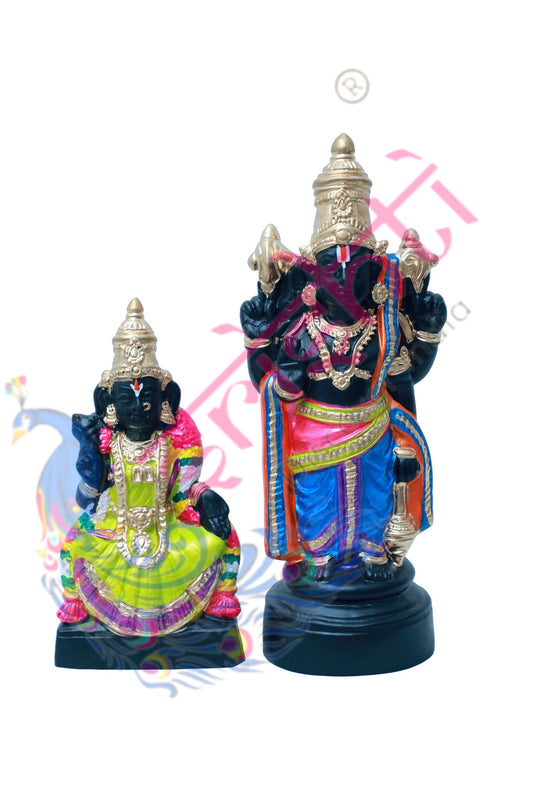 Manavala Perumal Kamalavalli Nachiyar Set-14 Inches-Paper Mache