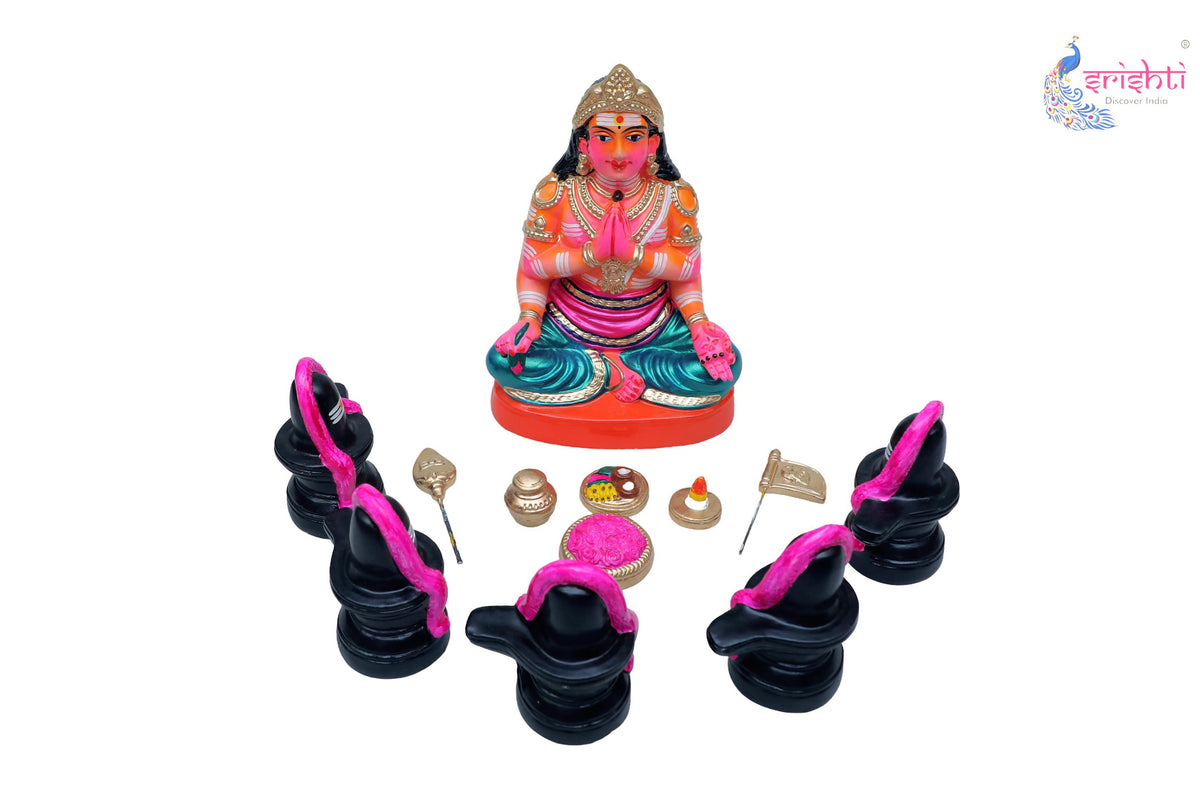 Tiruchendur Murugan Pancha Lingam Poojai Set-12.5 Inches