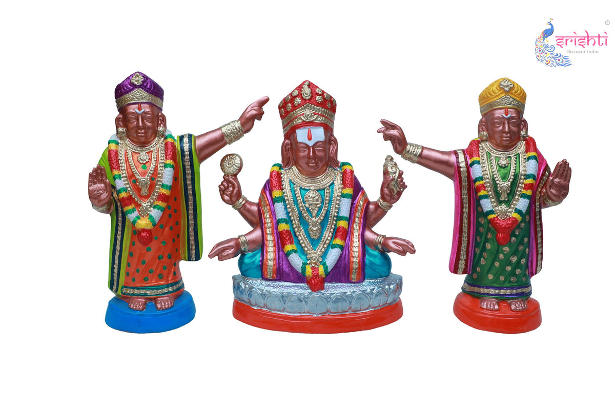 Mukthinatha Perumal Sridevi Bhudevi Set-13.5 Inches