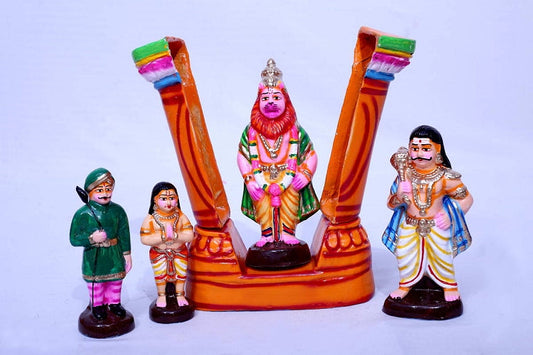 Narasimhar Prahalathan Set -  Paper Mache
