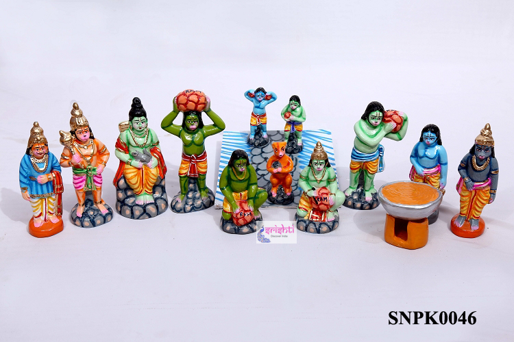 Ramayan -Ram sethu Paalam Set -  Paper Mache