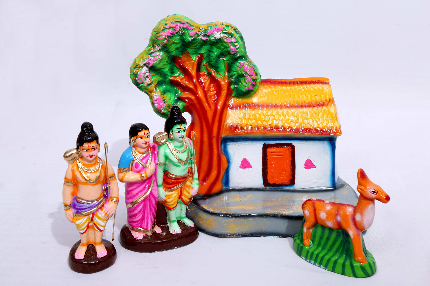 Ramayan - Seetha Pon Maan / Deer Set-  Paper Mache
