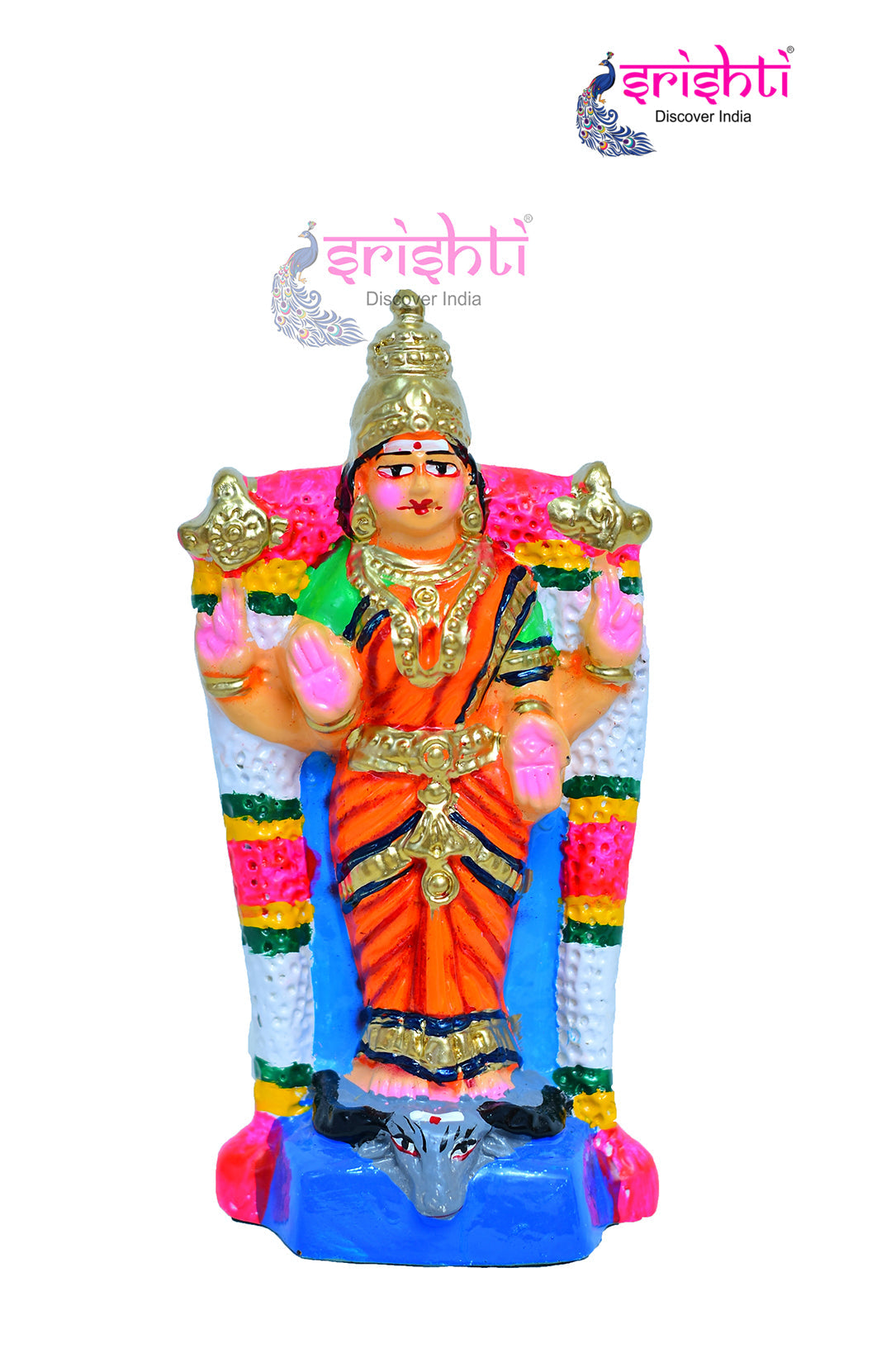 Durga-8 Inches-  Paper Mache