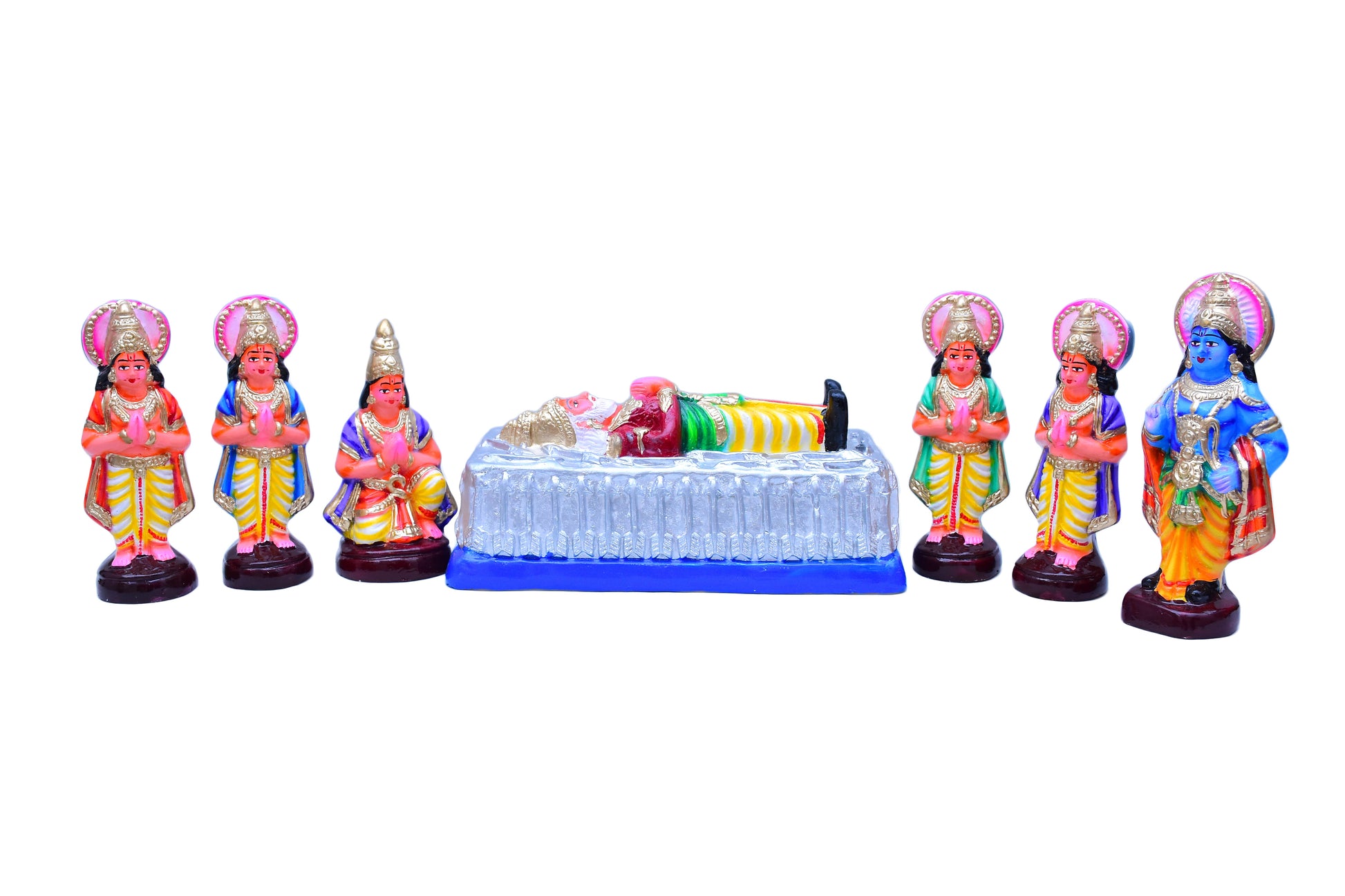 Mahabharat - Bheeshma Ambu Padukkai Set-  Paper Mache