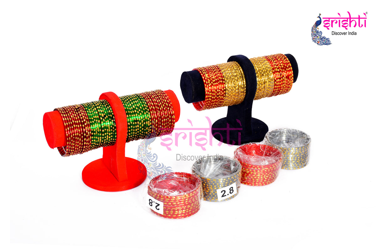 Assorted Color Bangle Set-1 Dozen (2.8)-M02