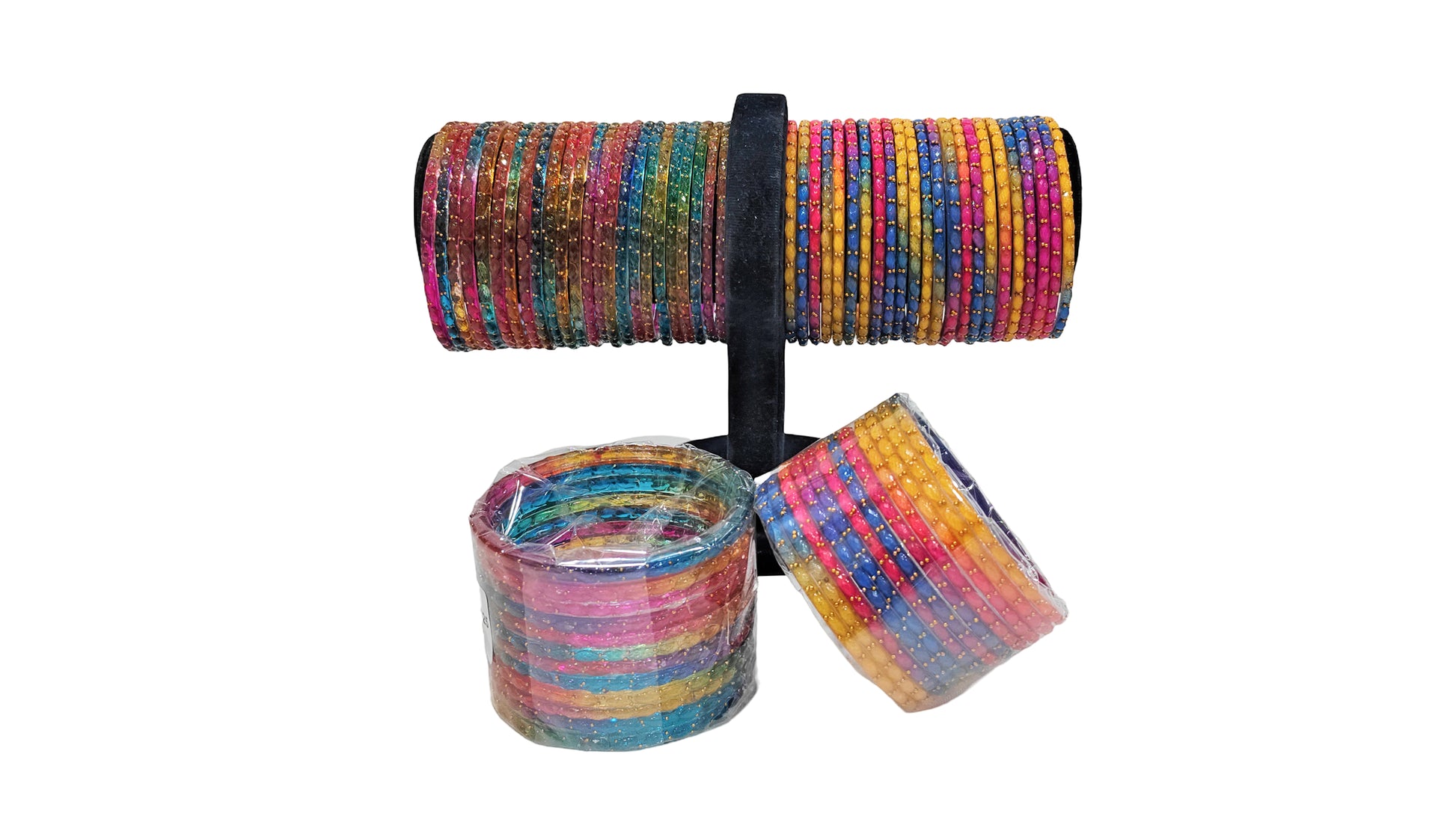 Rain Drop Multi Color Bangle Set-1 Dozzen (2-6)