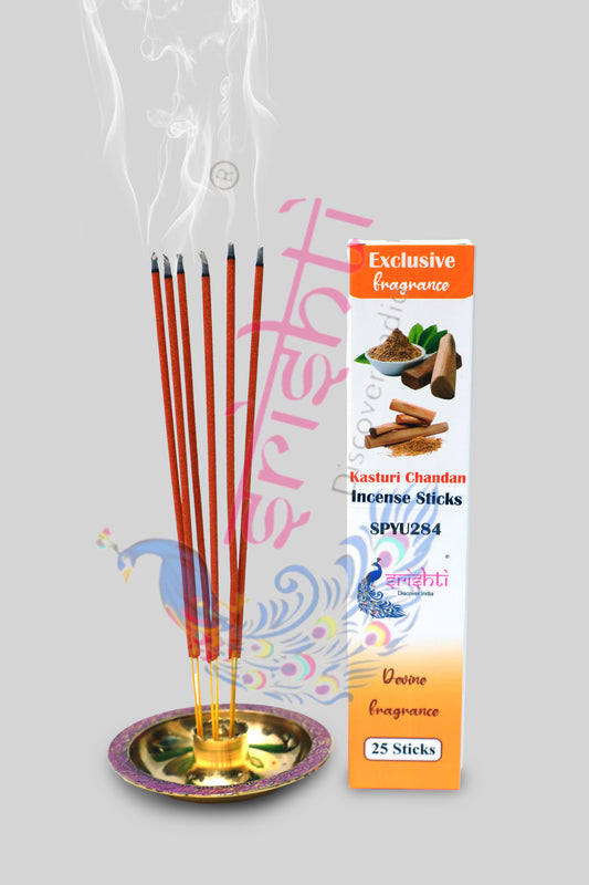 Kasturi Sandal Incense Sticks (Agarbathi)