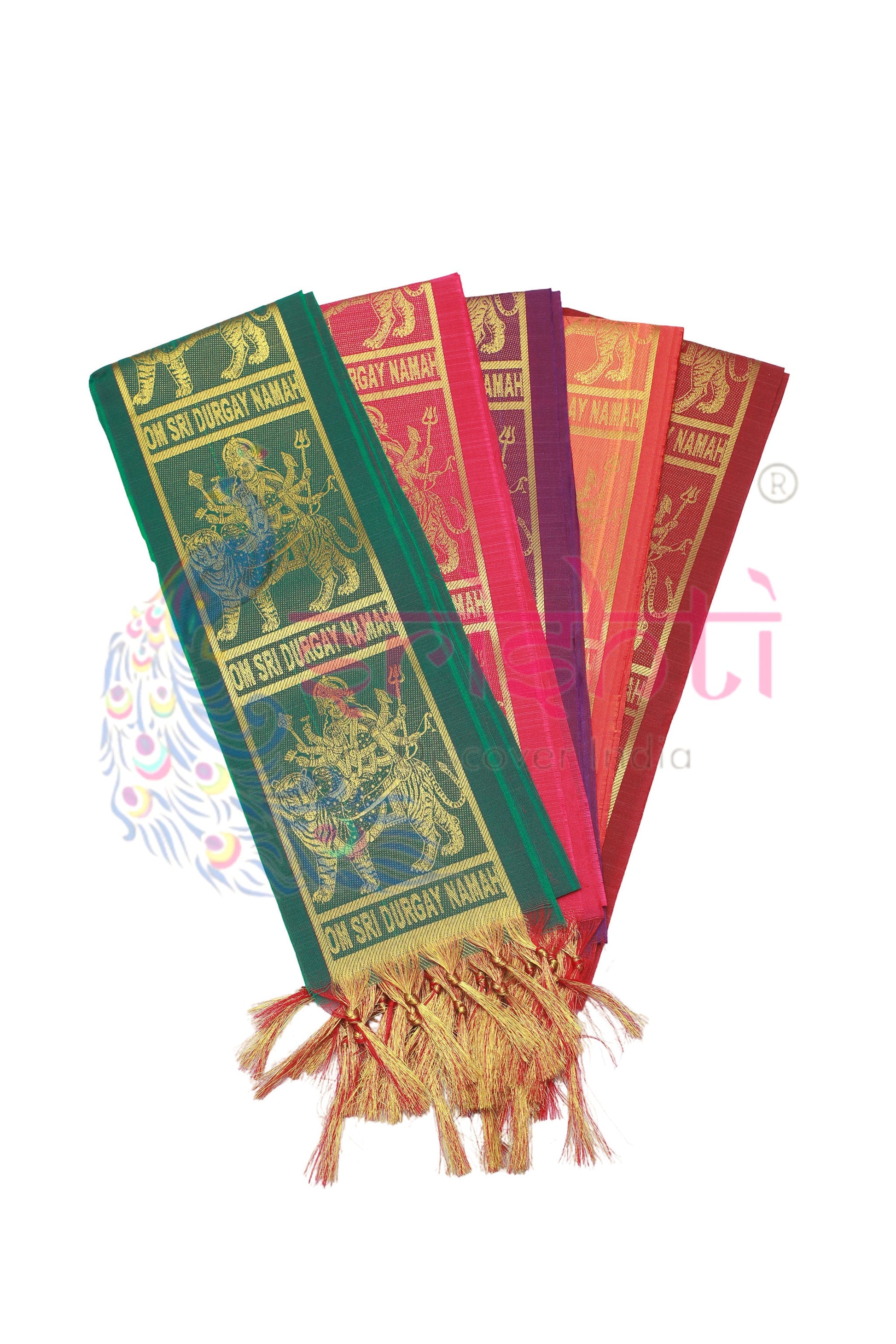 Assorted Color Silk Durga Shawl