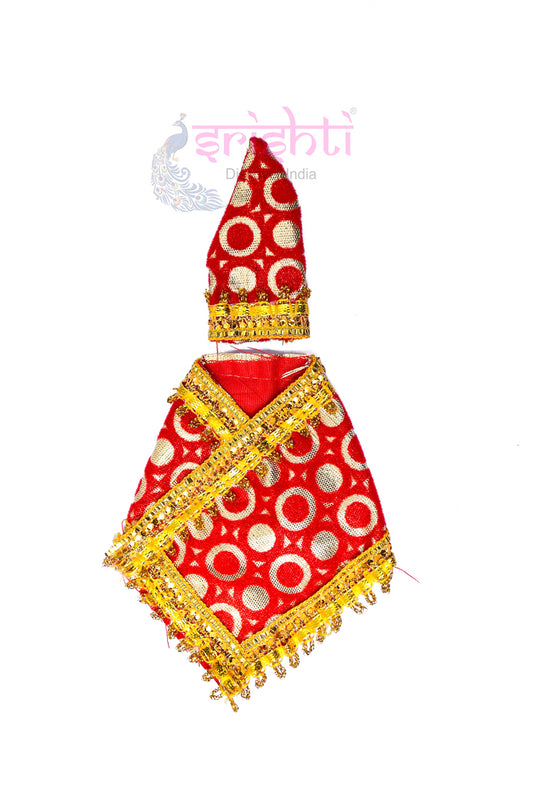 Sai Baba Dress (Red)-4 Inches