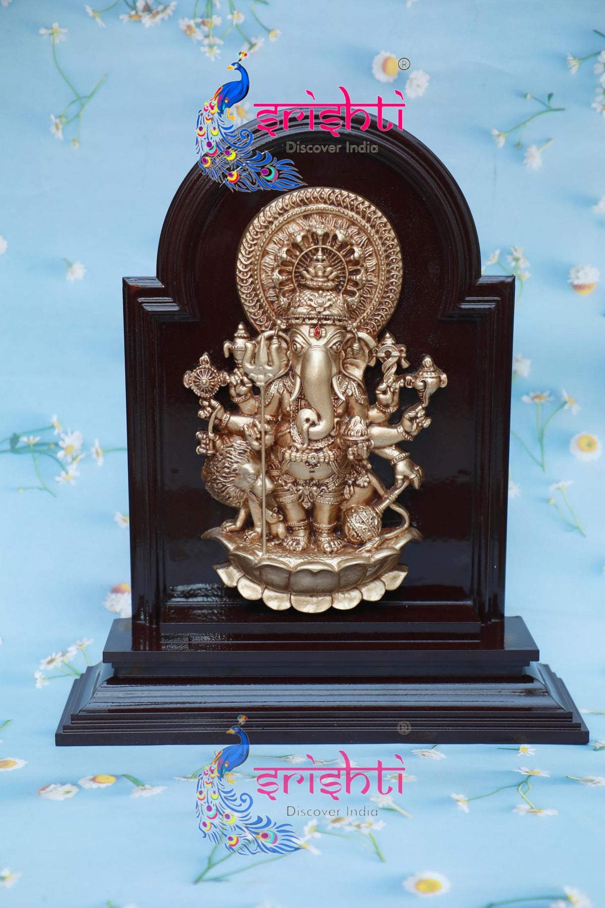 Wall Hanging Kan Drishti Ganesha with Yantra-12 Inches