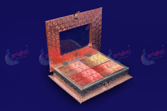 Wooden Designer Dry Fruit Box(M06)- 9 Inches