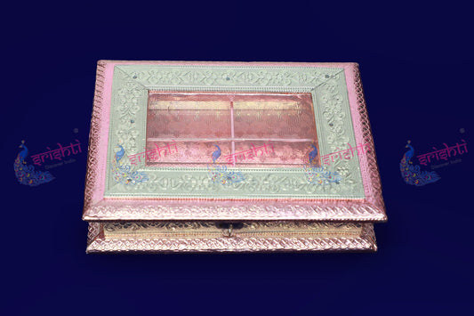 Wooden Designer Dry Fruit Box(M06)- 9 Inches