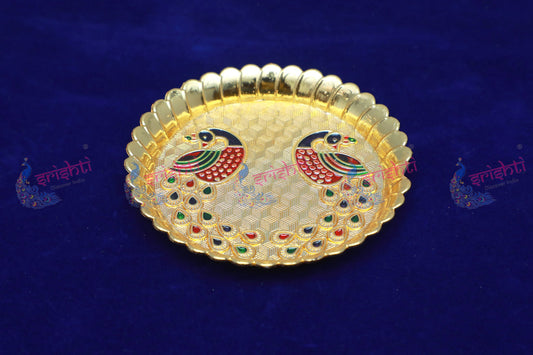 Peacock Plate-4 Inches