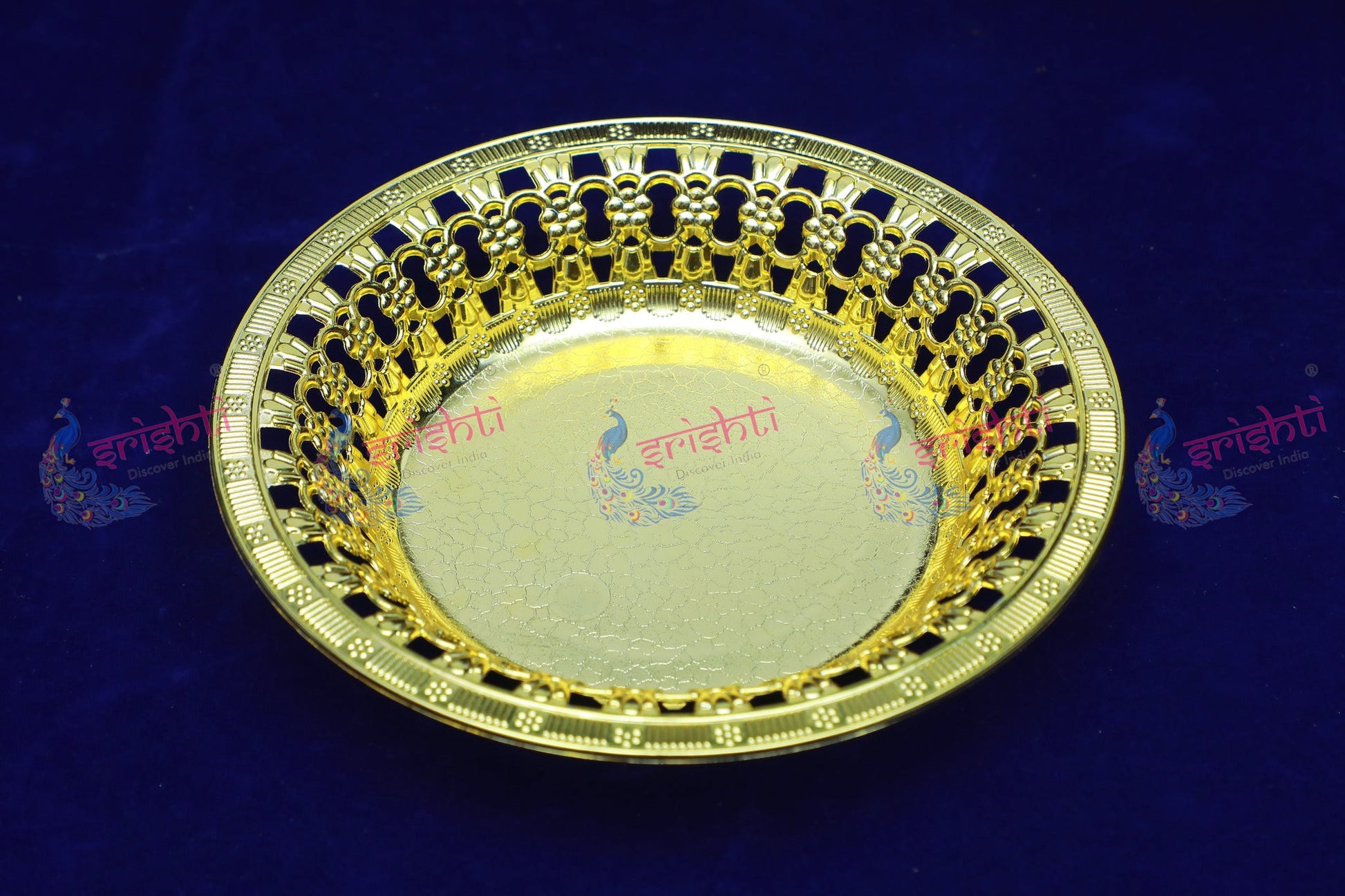 Fruit Tray-T45 (Gold Color)- 6.5 Inches
