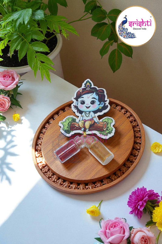 Krishna with Haldi Kumkum-3 Inches-M01