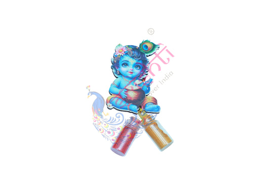 Butter Krishna with Haldi Kumkum-3 Inches