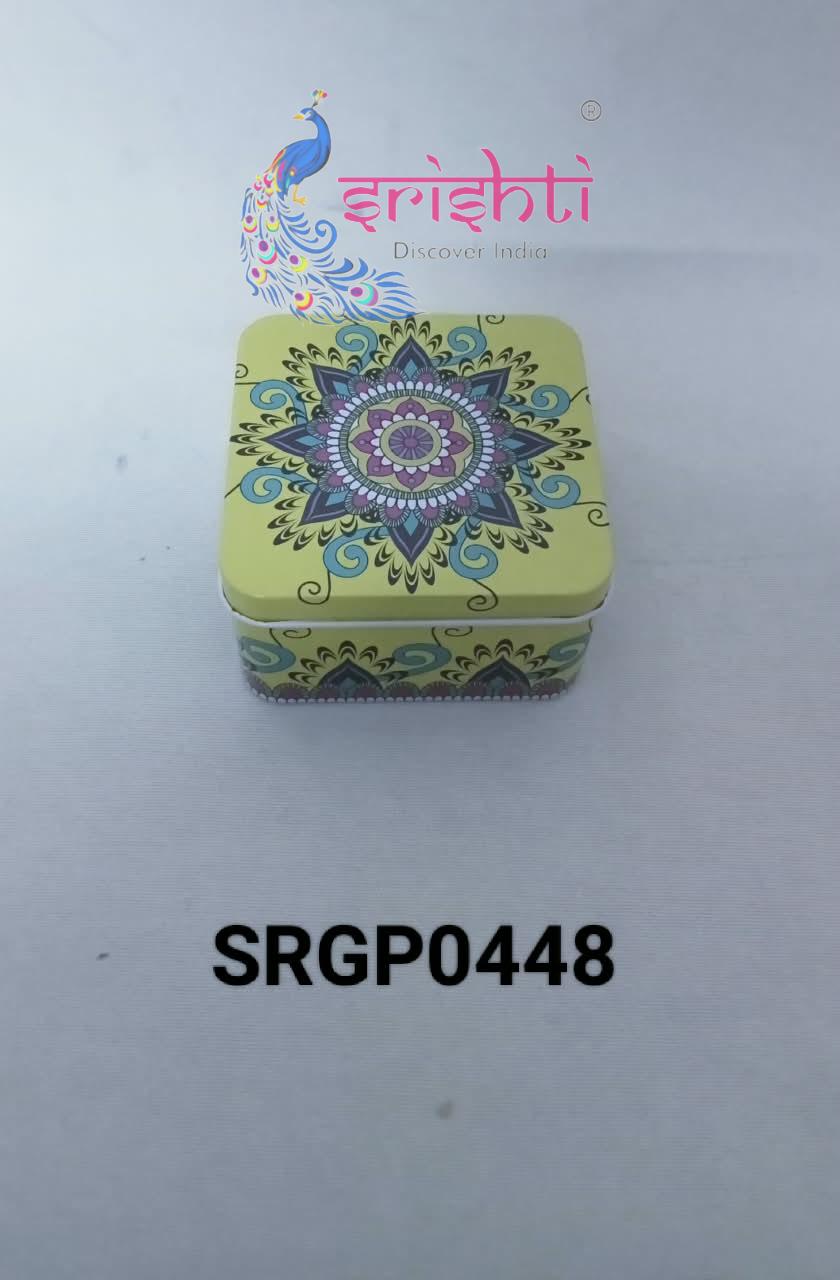 Assorted Design Steel Return Gift Box-3 Inches