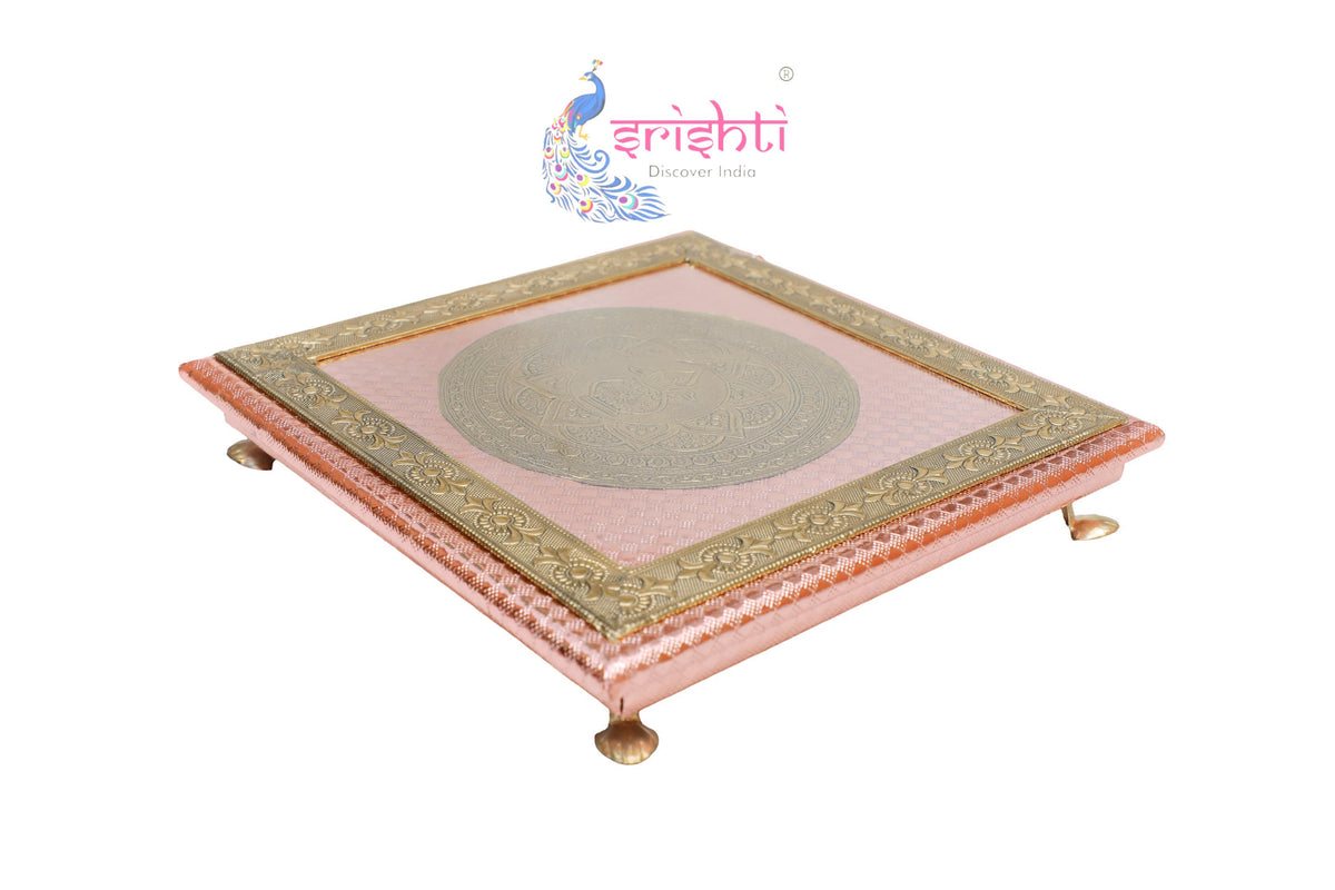 Wooden Meenakari Plank-12 Inches
