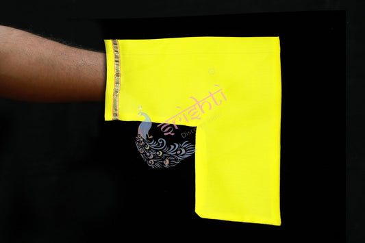 L- Shape Japa Mala Bag (Yellow)