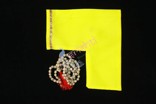 L- Shape Japa Mala Bag (Yellow)