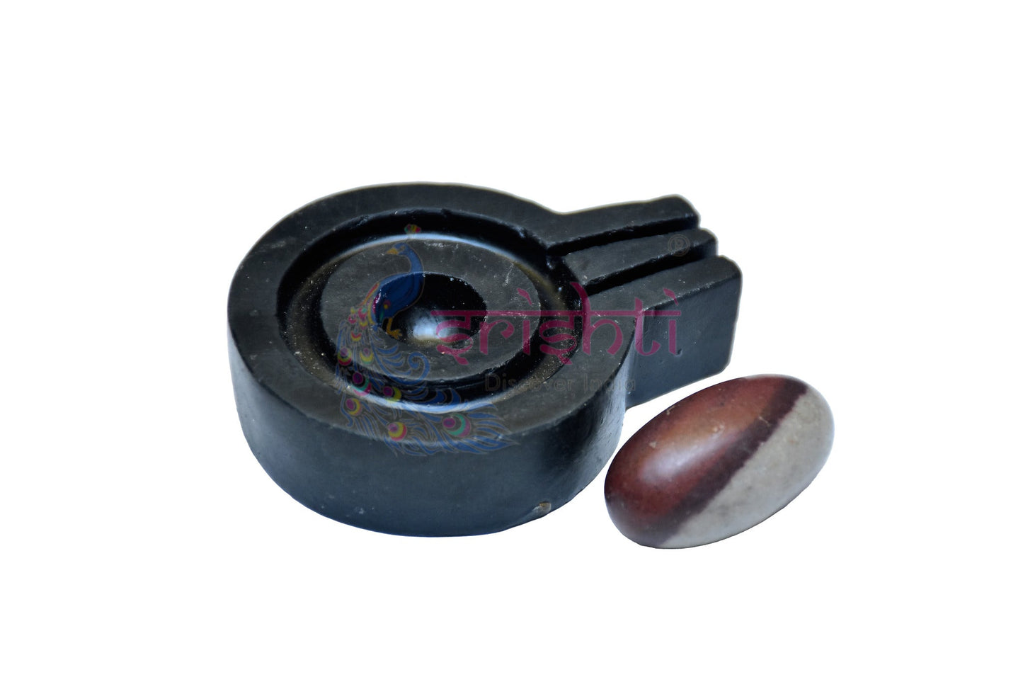 Stone Shiv Ling  with Base-2 Inches