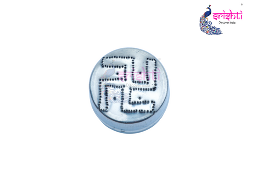 Stainless Steel Rangoli Swastik Designer Kolam Box