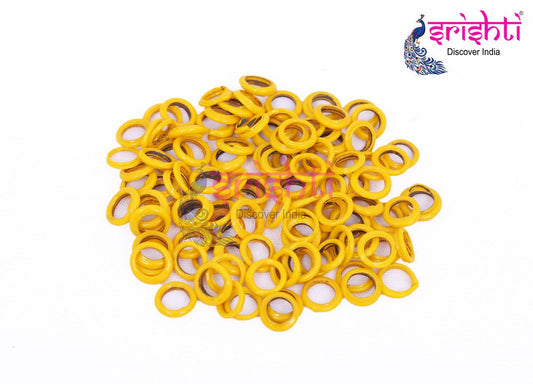Mustard Yellow Small Bangles for Lakshmi Pooja (Pack of 108)-M02