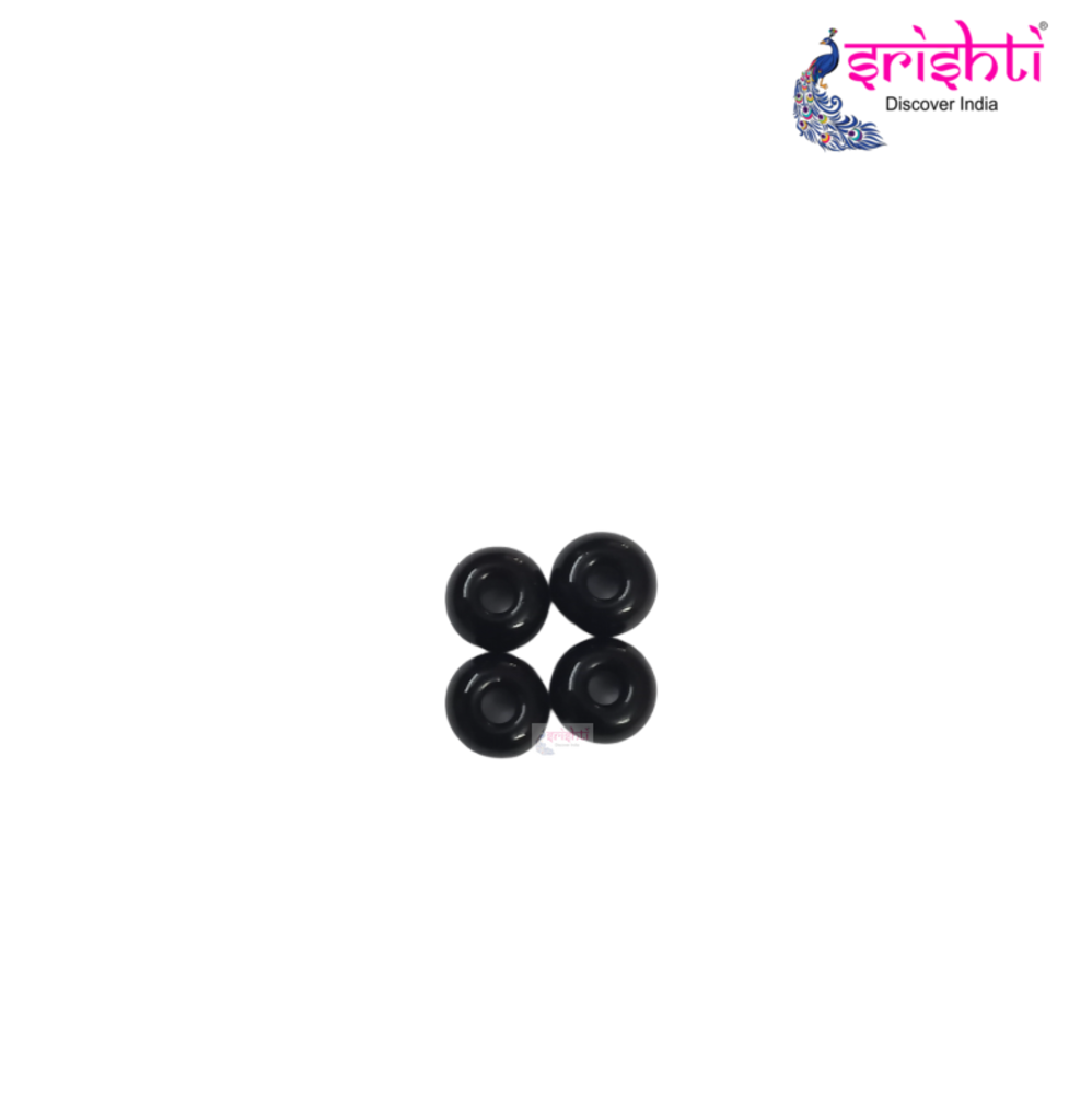 Black Beads (Pack of 4)