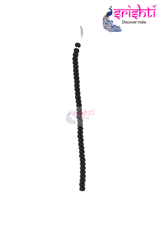 Black Beads String (Pack of 67)
