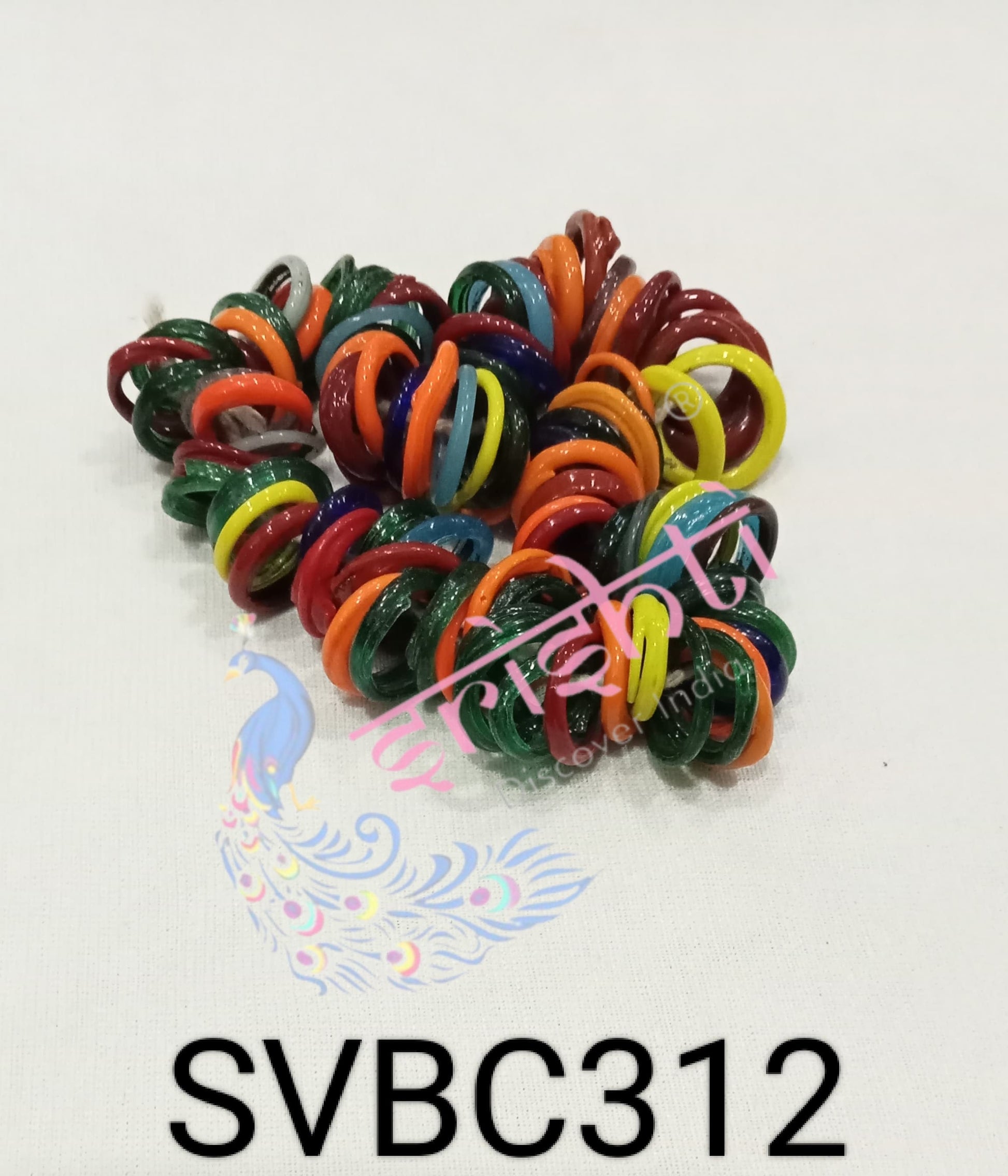 Multicolor Small Bangles for Lakshmi Pooja (Pack of 108)