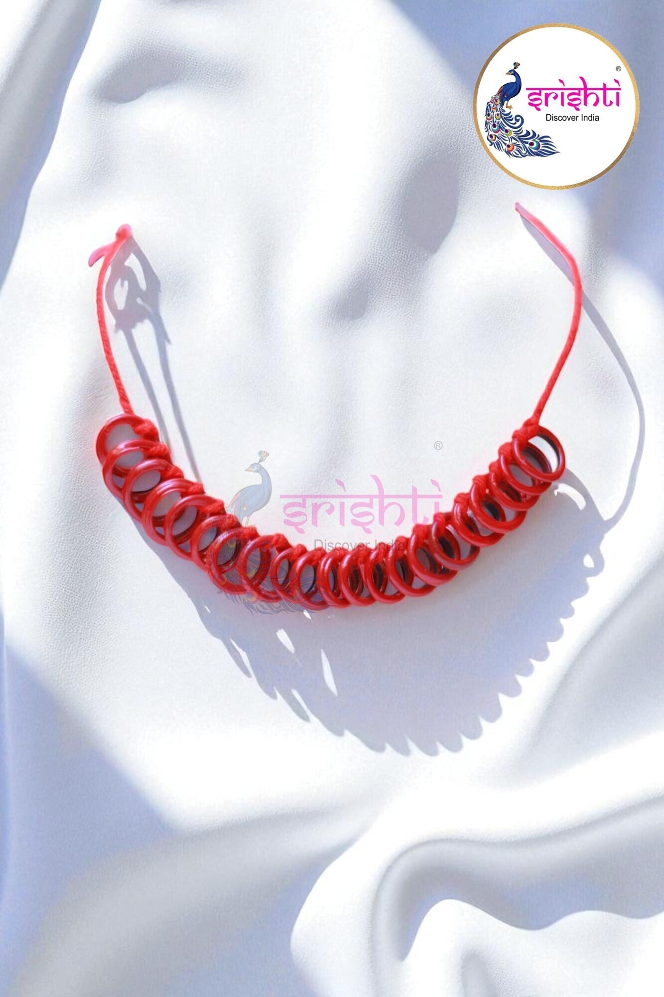 Red Small Bangles Malai (21 Bangles)-2.5 Inches