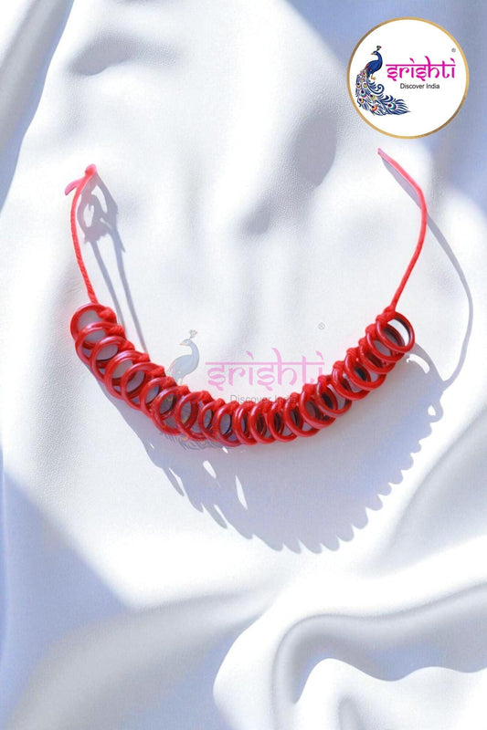 Red Small Bangles Malai (21 Bangles)-2.5 Inches