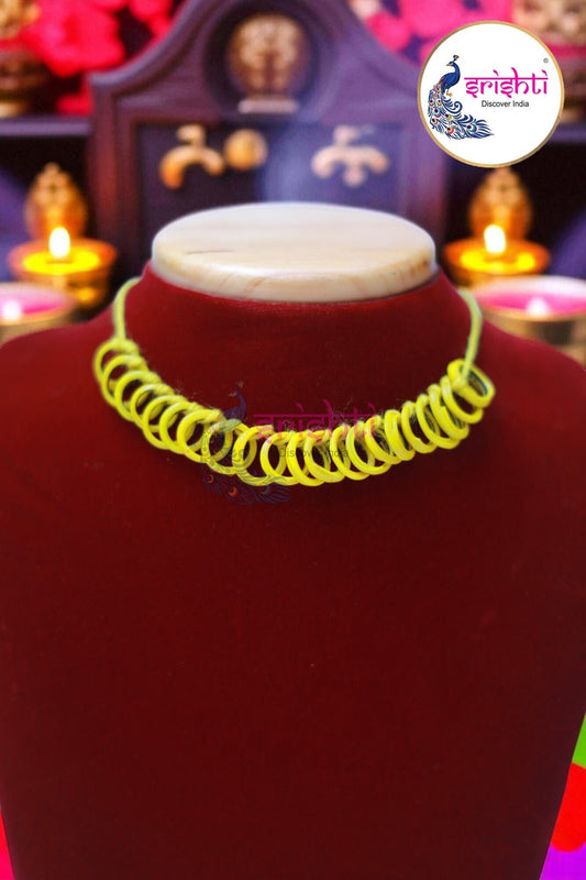 Yellow Small Bangles Malai (21 Bangles)-2.5 Inches