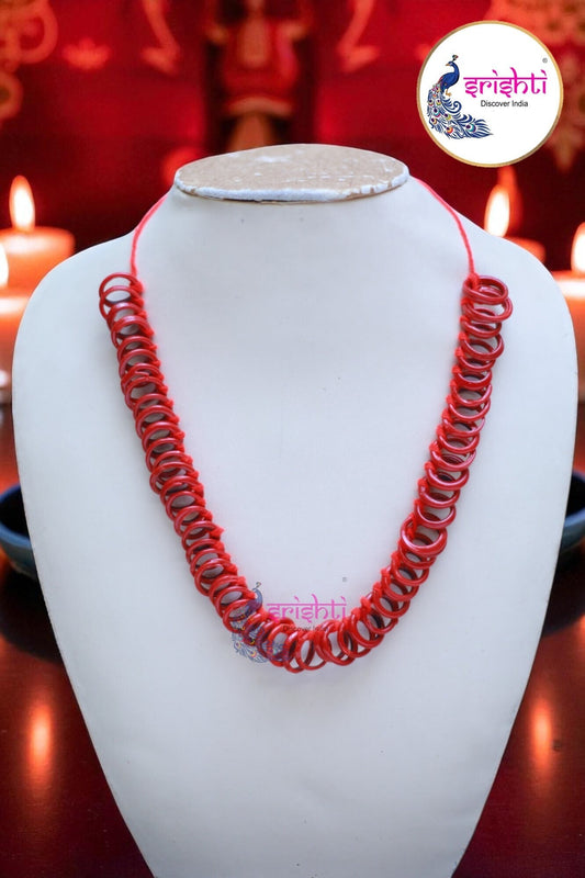 Red Small Bangles Malai (54 Bangles)-6 Inches