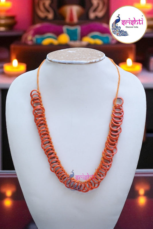 Orange Small Bangles Malai (54 Bangles)-6 Inches