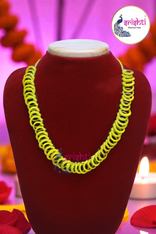 Yellow Small Bangles Malai (54 Bangles)-6 Inches