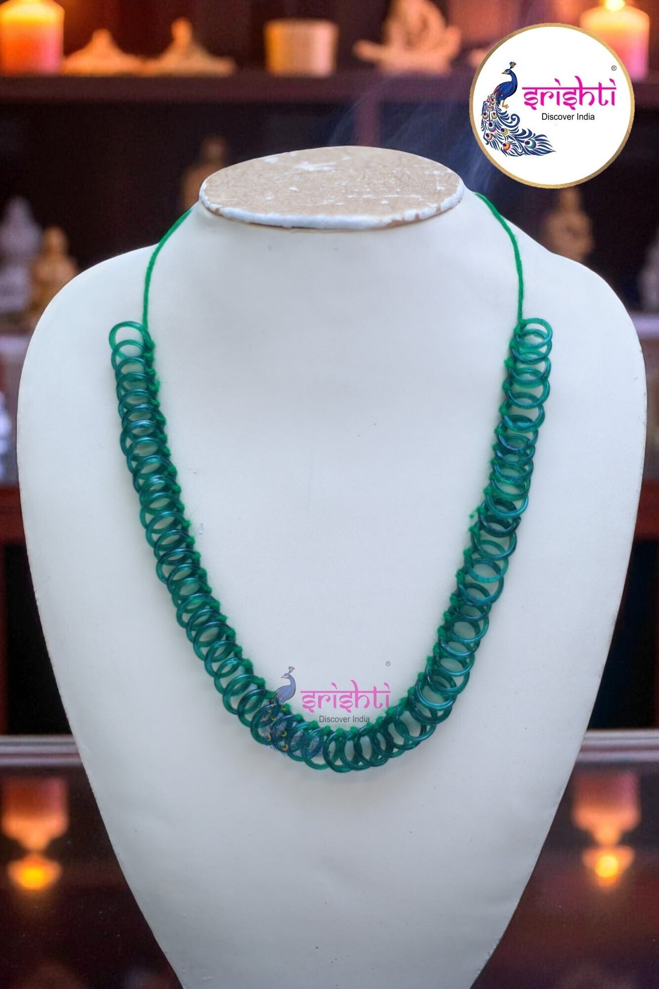 Dark Green Small Bangles Malai (54 Bangles)-6 Inches