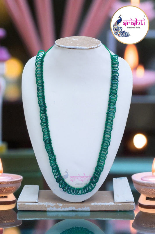 Dark Green Small Bangles Malai (108 Bangles)-13 Inches