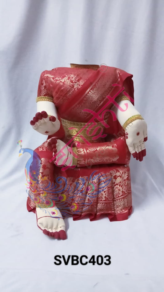 Varalakshmi Goddess Dress Red-15 Inches
