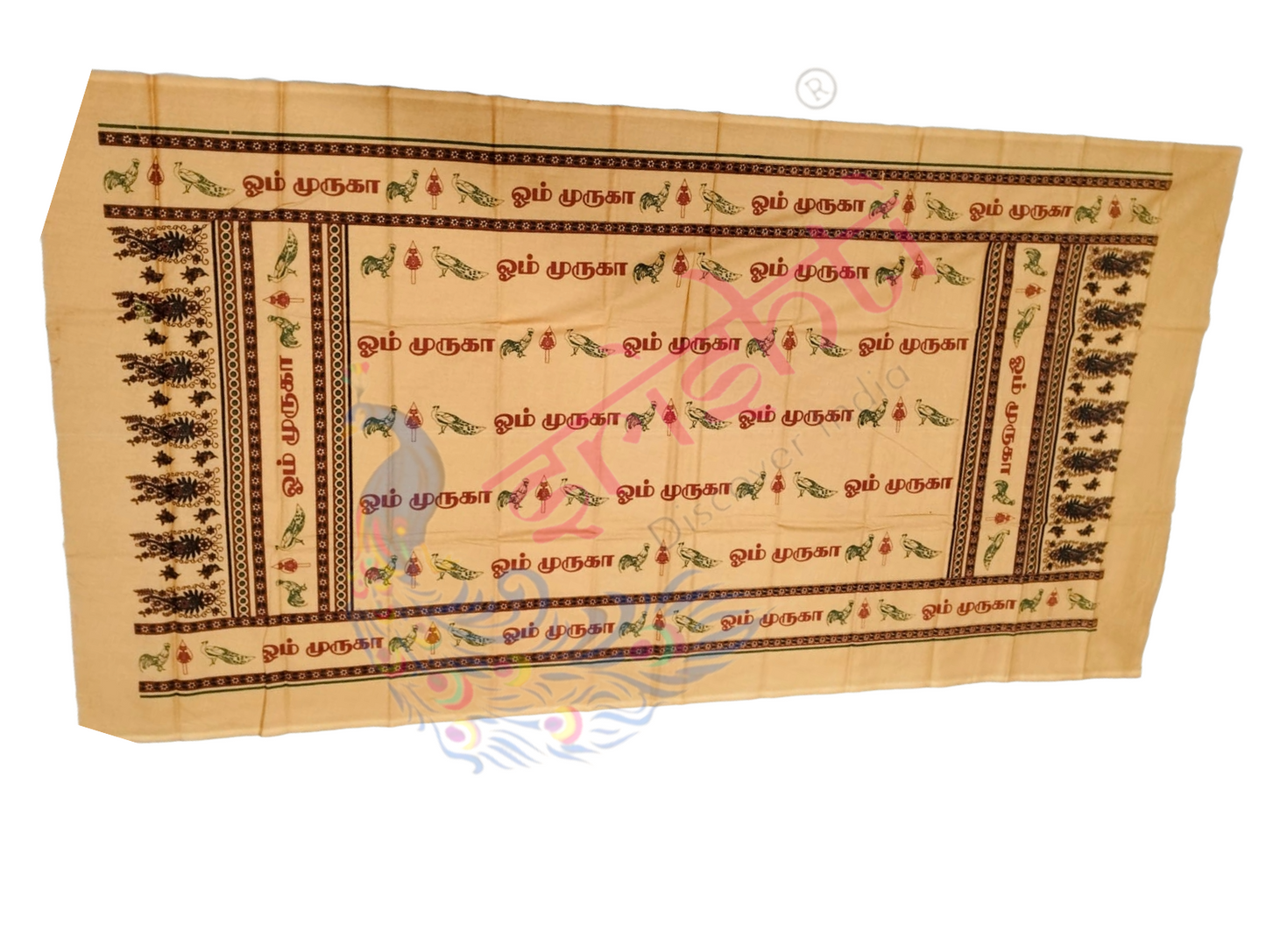 Om Muruga cotton Angavastram / Shawl